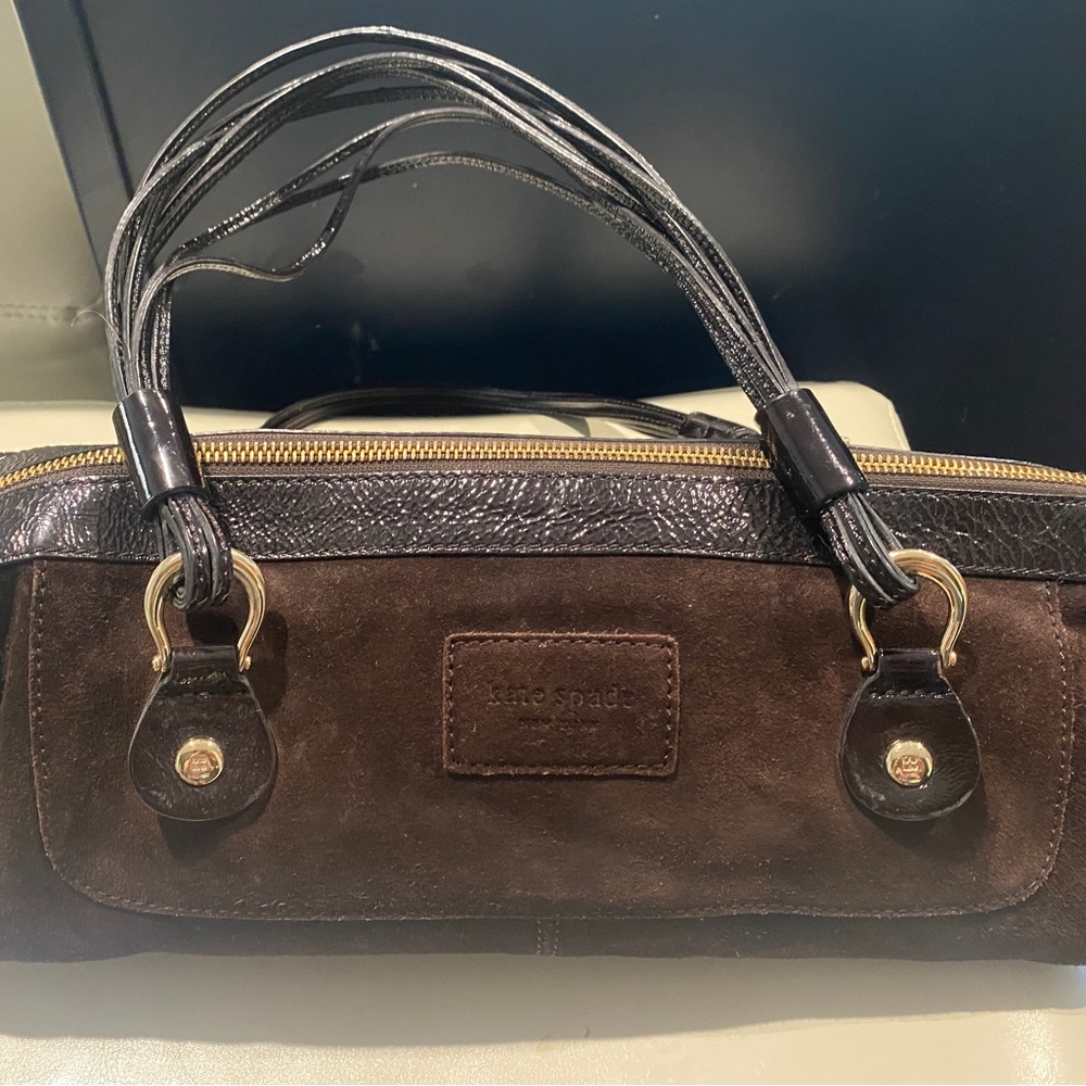 Brown Suede Kate Spade bag- never been used!